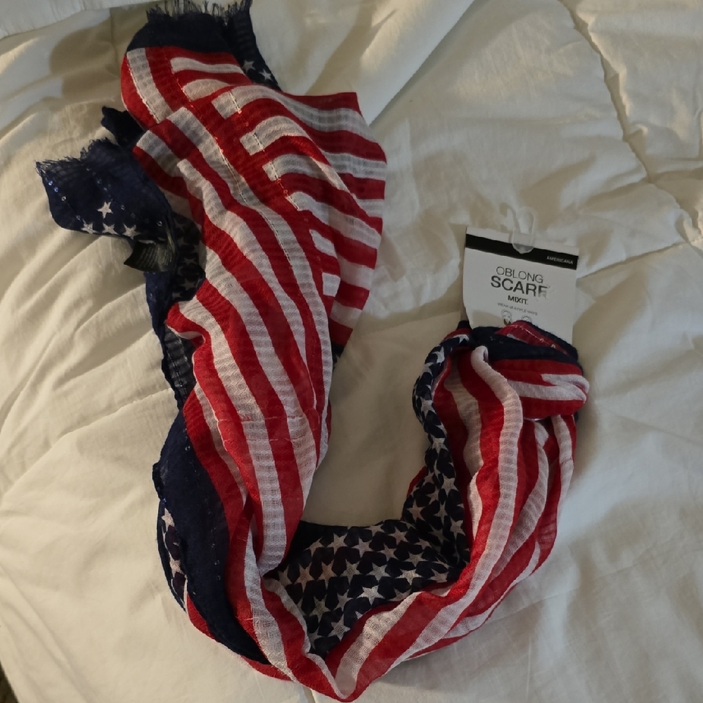 Mixit Patriotic Star Scarf